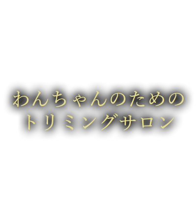 わんちゃんのためのトリミングサロン